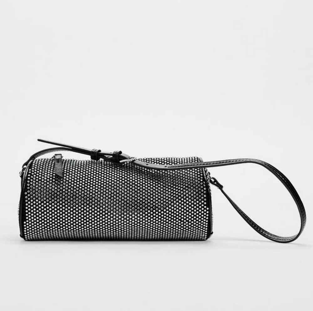 Zara Shimmery Duffle Bag NWT